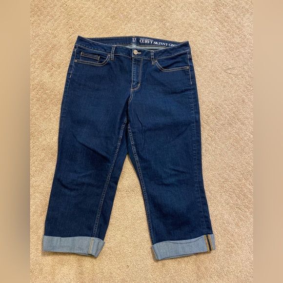 New York & Company Denim - NWOT NY & Co. - Curvy & skinny crop (sits at lower waist crop jeans, Size: 14